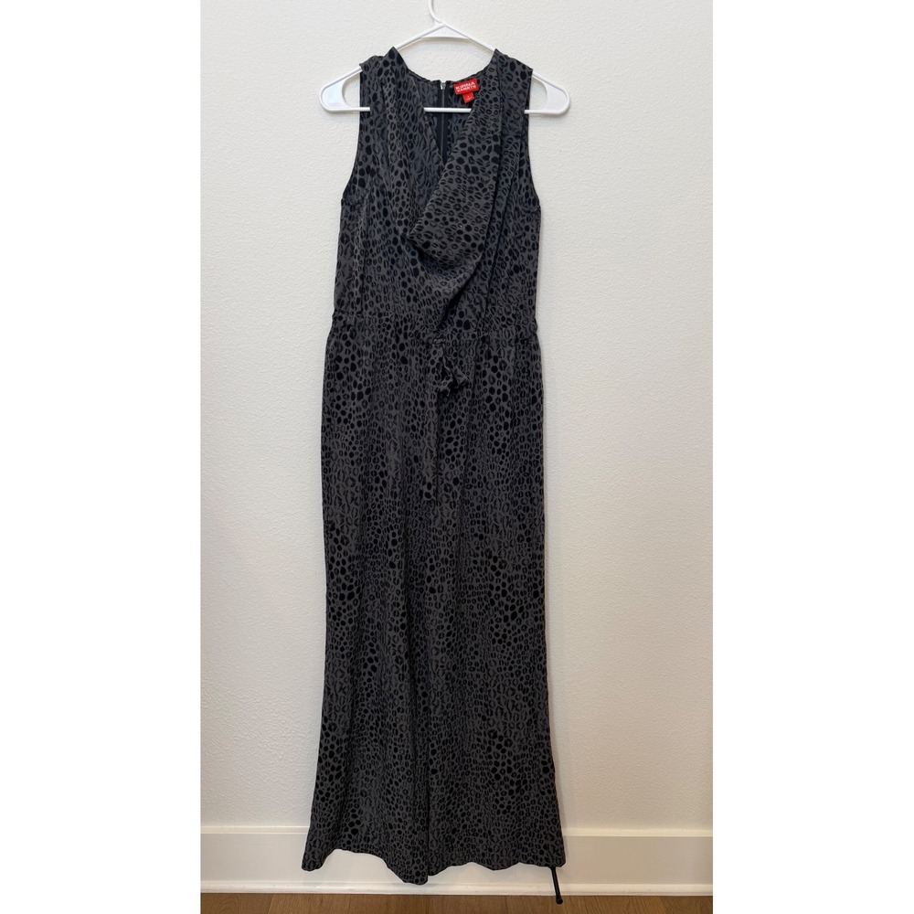 Kirna Zabete at Target Womens Grey Lip Print Wide Leg Jumpsuit Cowl Neck S - Picture 3 of 10